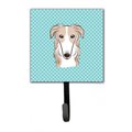 Micasa Checkerboard Blue Borzoi Leash & Key Holder MI759179